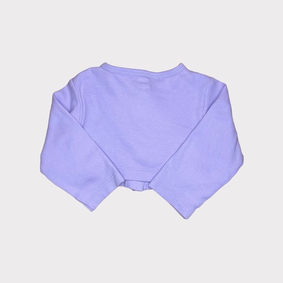 Touched By Nature 2 Piece Lavender Print Organic Dress & Cardigan - Picture 4 of 6